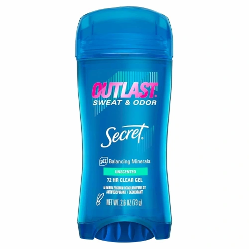 مام ژله ای سکرت حجم 73 گرم مدل Unscented دوام 72 ساعته - Sekret Outlast