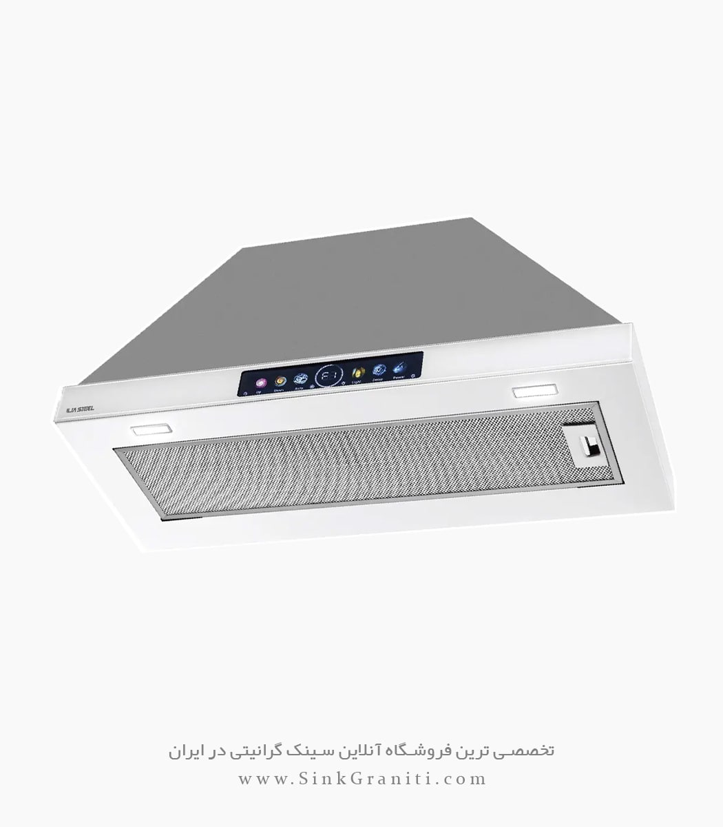 هود مخفی ایلیا استیل مدل آیدا سفید سایز 70