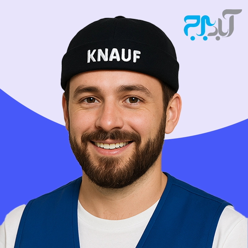 کلاه لئون با گلدوزی KNAUF - رنگ مشکی