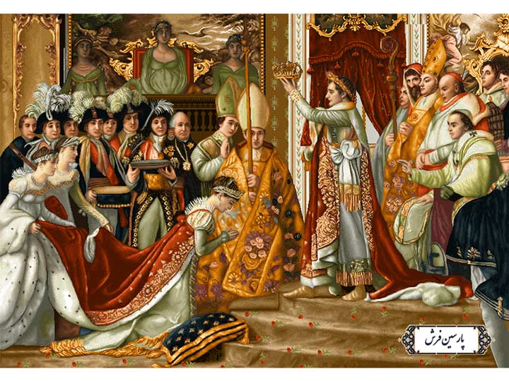 نخ و نقشه تابلو فرش طرح تاجگذاری تزار - کد NF2176