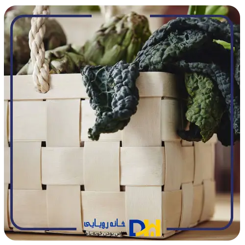سبد حصیری دسته دار ایکیا KÖSSEBÄR