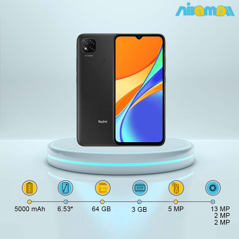 گوشی موبایل شیائومی مدل Redmi 9C دو سیم‌ کارت ظرفیت 64 گیگابایت و رم3 گیگابایت
