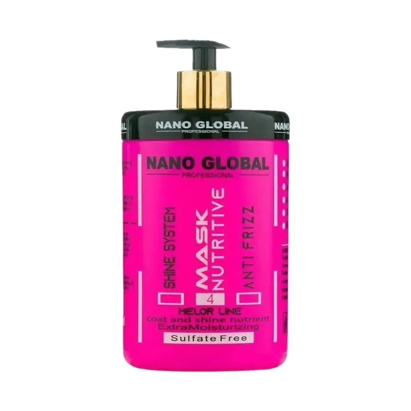 ماسک مو نانو گلوبال صورتی مخصوص موهای فر (Nano Global Nutritive Curly)
