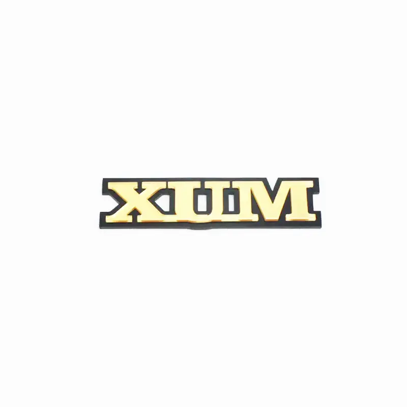 آرم  XUM آینه ای طلایی ( بسته ی 5 عددی )