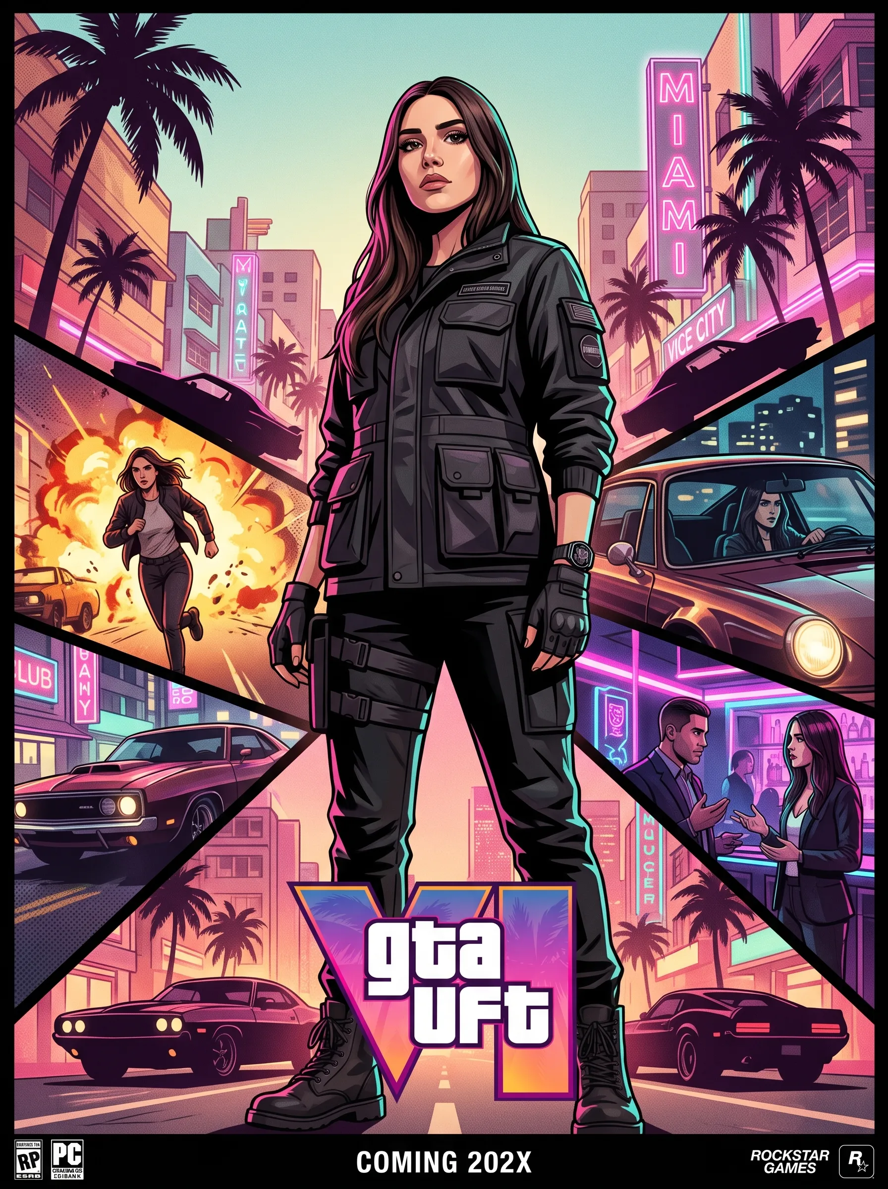 پرامپت پوستر GTA VI