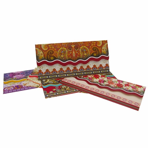 پاکت هدیه اسکناس گلاسه ( بسته 100 عددی )