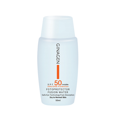 ضد آفتاب بی رنگ پوست خشک فیوژن واتر ژیناژن SPF50 حجم 50 میلی لیتر