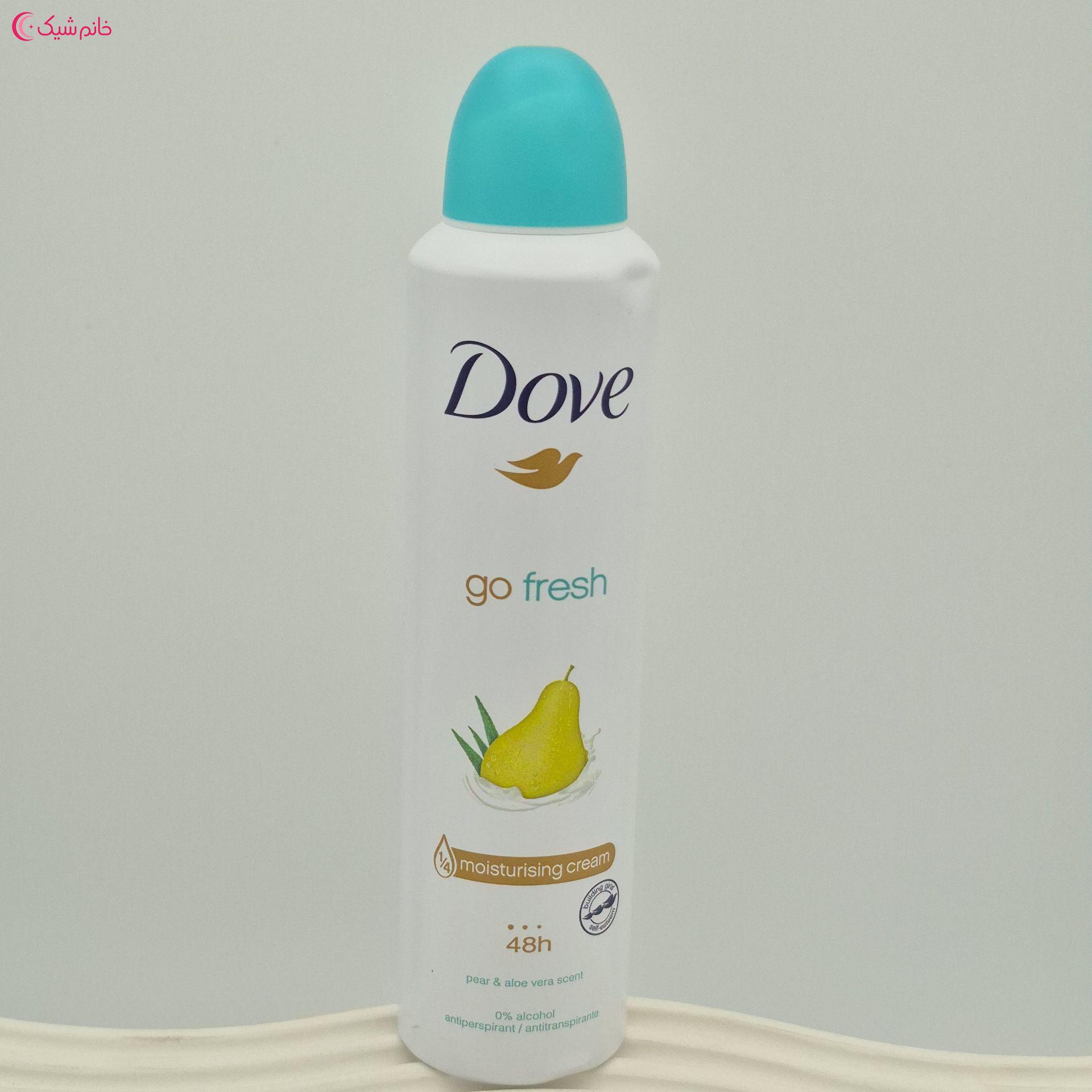 اسپری ضدتعریق داو اورجینال مدل Go Fresh حاوی عصاره گلابی حجم 250 میلی لیتر(DOVE)