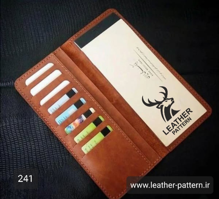 الگو کیف دسته چک چرم کد C-241