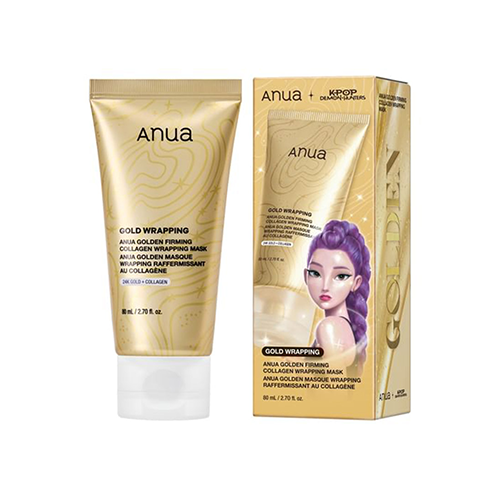 ماسک صورت مدل GOLDEN FIRMING حاوی کلاژن برند آنوا حجم 80 میلی لیتر