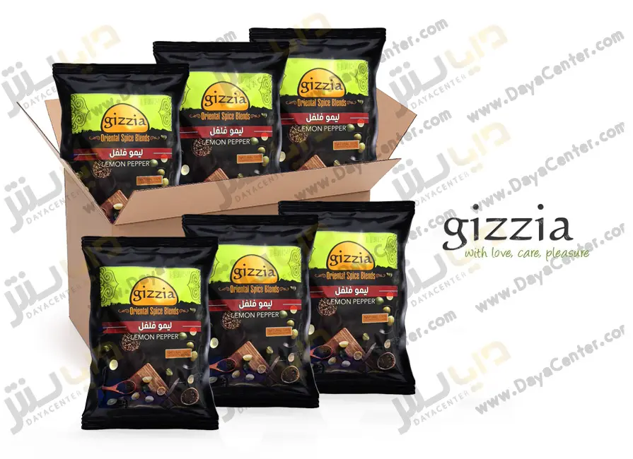 چاشنی لیمو فلفل گیزیا کارتن 25 عددی