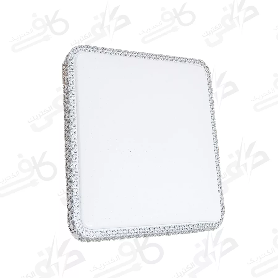 چراغ سقفی ریموت دار کد 802 سه حالته 100 وات مربع آلما