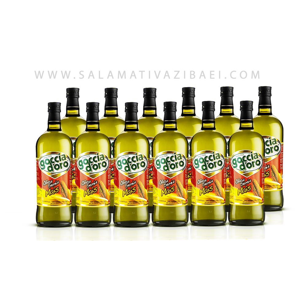 روغن سرخ کردنی ذرت بدون پالم ایتالیا گوچیا دورو پکیج 12 عددی- GOCCIA DORO