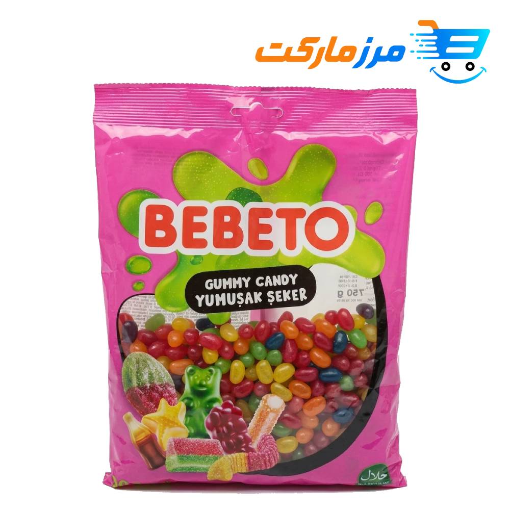 پاستیل ببتو BEBETO مدل جیلیبیلی 1کیلوگرمی