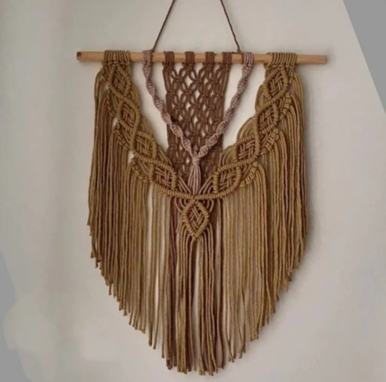 دیوارکوب مکرومه کد 215 برند گره چی و رنگ دلخواه