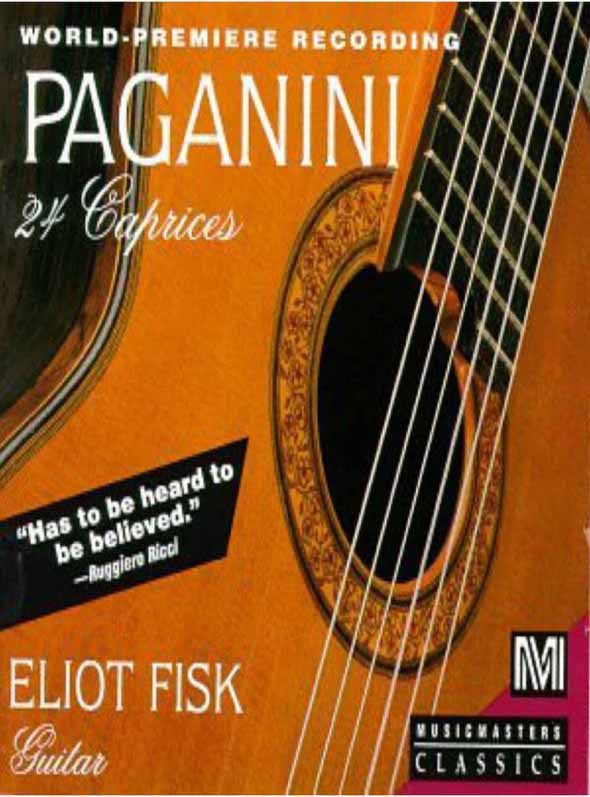 Eliot Fisk_Nicolo Paganini 24 Caprices پاگانینی برای گیتار