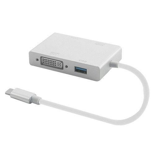 تبدیل Type-C به VGA/DVI/HDMI/USB با رزولوشن 4K