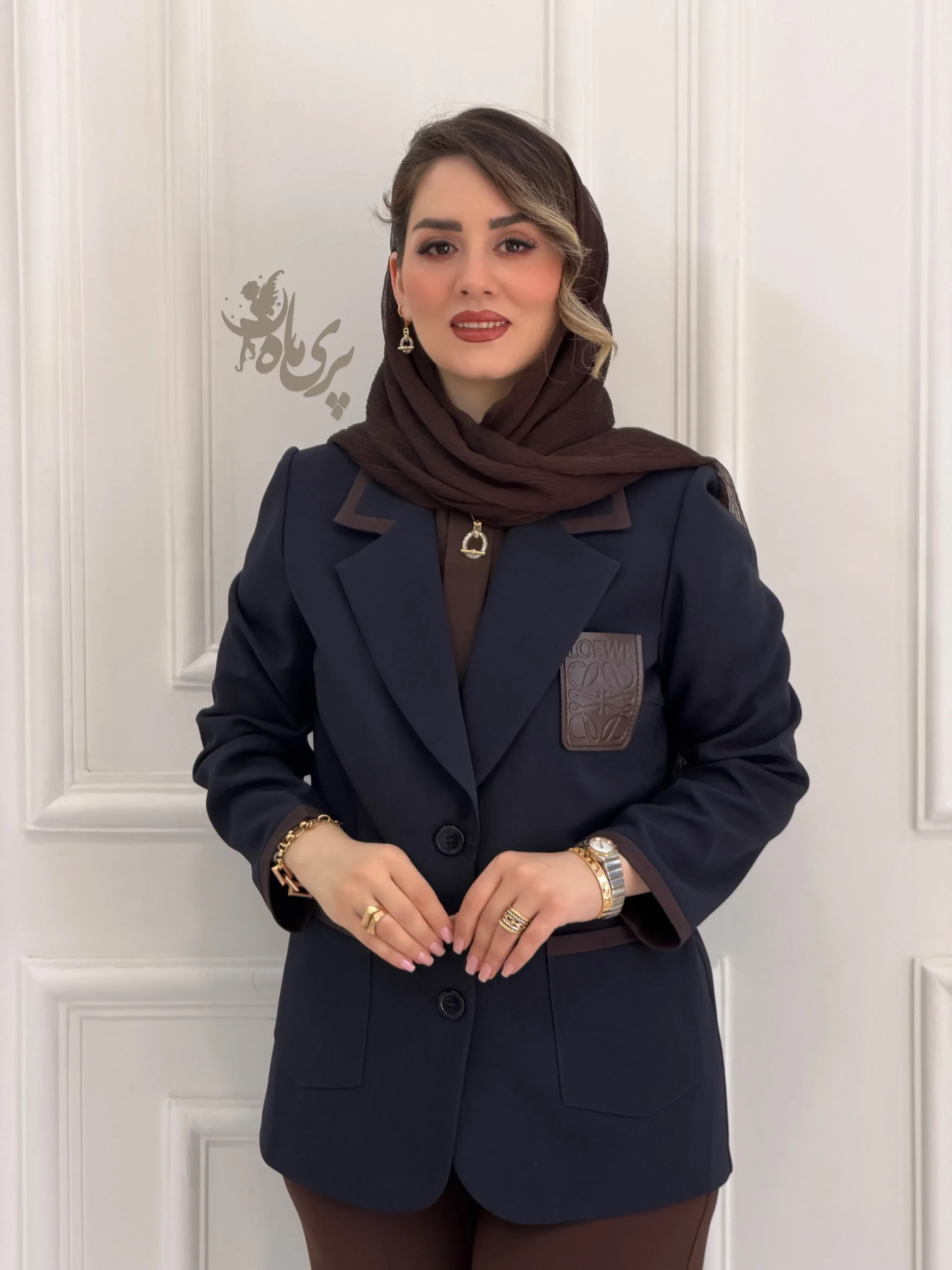 کت هرمس ترکیبی آستک - سایز 2, موکا