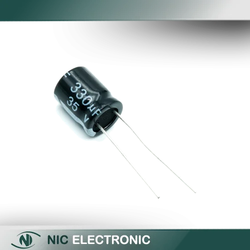 خازن الکترولیتی 330UF/35V-10X13-105C-BLACK
