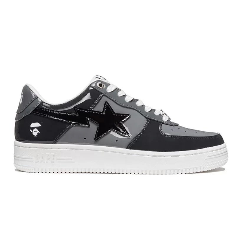بتینگ ایپ بیپ استا طوسی A Bathing Ape Bape Sta Low Grey Black