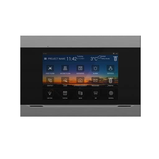 تاچ پنل Interra 4 - 7'' KNX - Black Aluminum