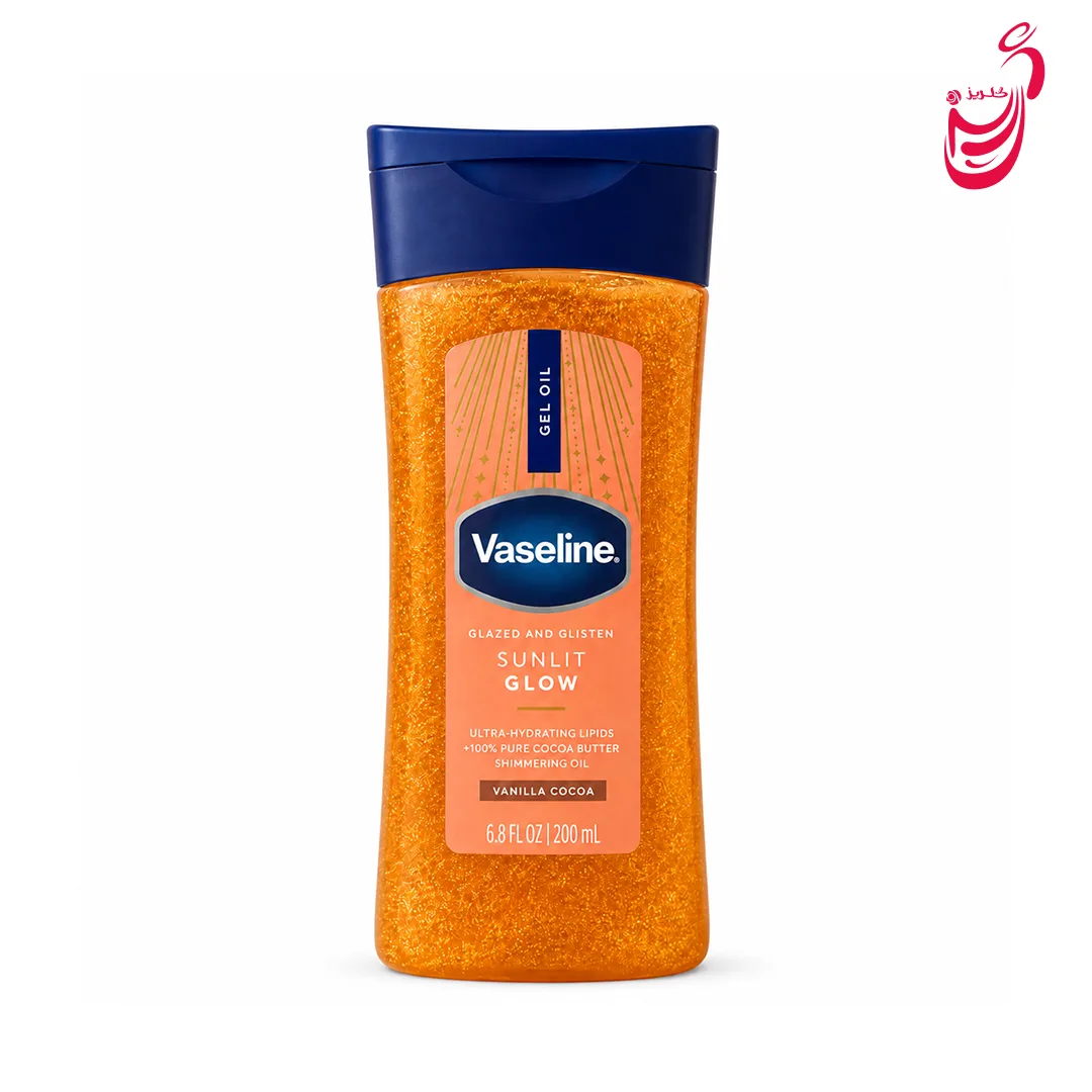 روغن بدن ژلی شاین دار وازلین Vaseline مدل Sunlit Glow حجم 200 میلی لیتر