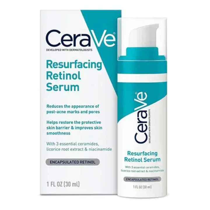 سرم ریتنول و بازسازی سراوی | CeraVe Resurfacing Retinol Serum برای ترمیم و بهبود بافت پوست
