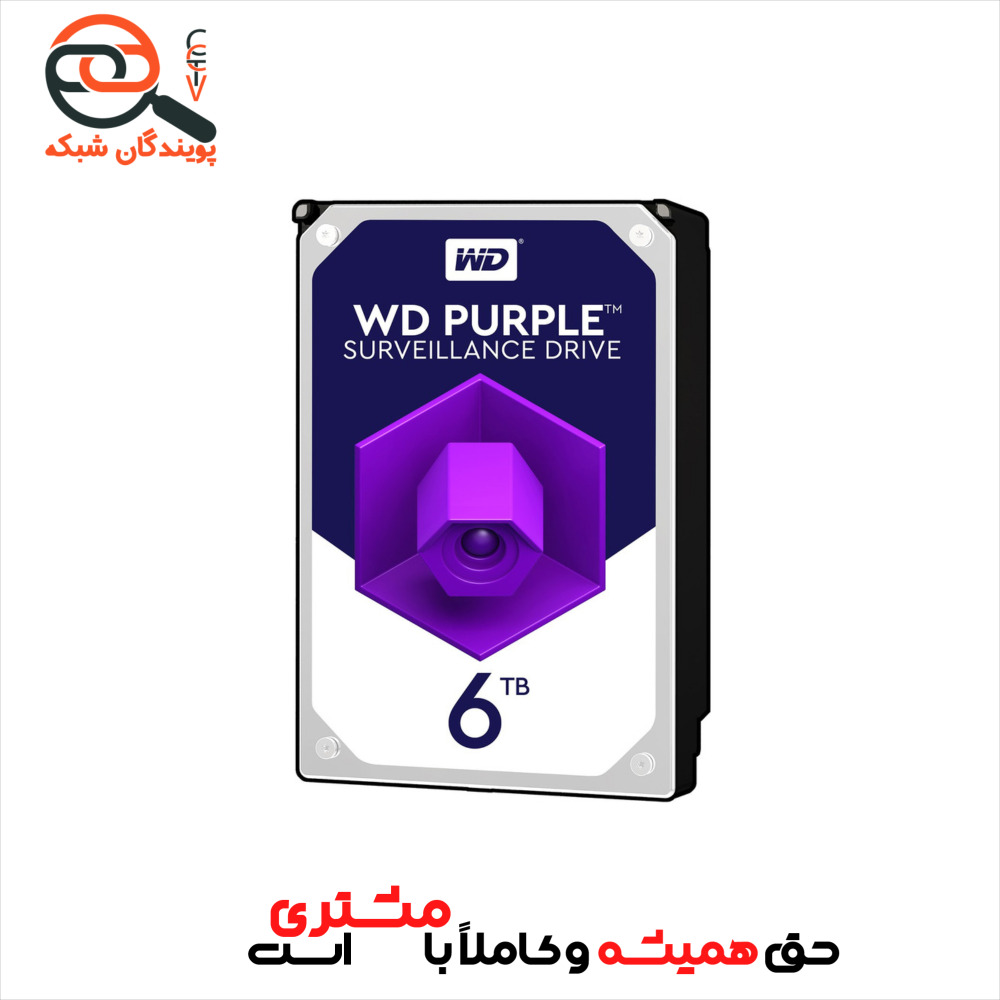 هارد اینترنال وسترن دیجیتال Purple ظرفیت 6 ترابایت