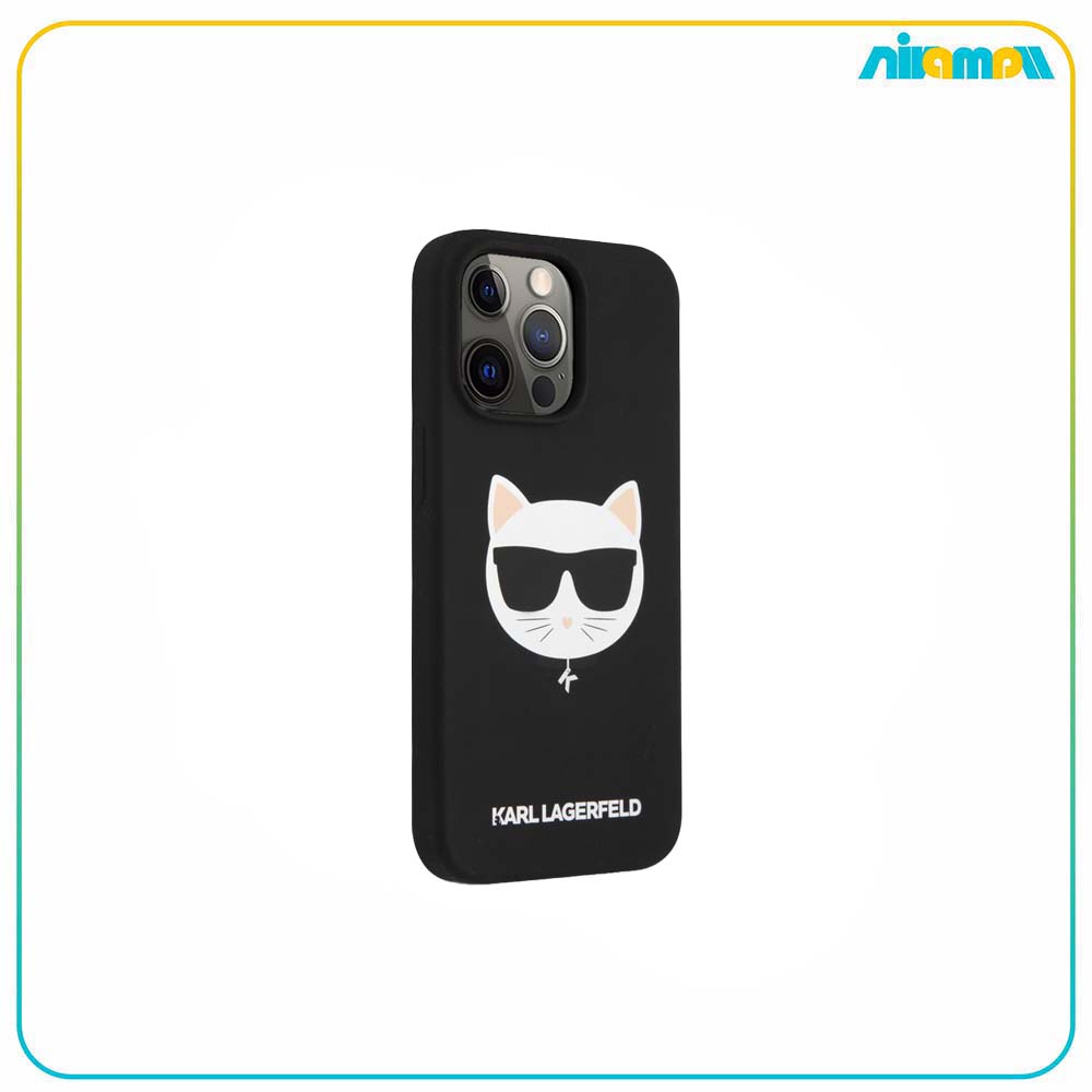 کاور کارل لاگرفلد مدل Liquid Silicone Choupette Head مناسب برای گوشی موبایل iPhone 13 Pro