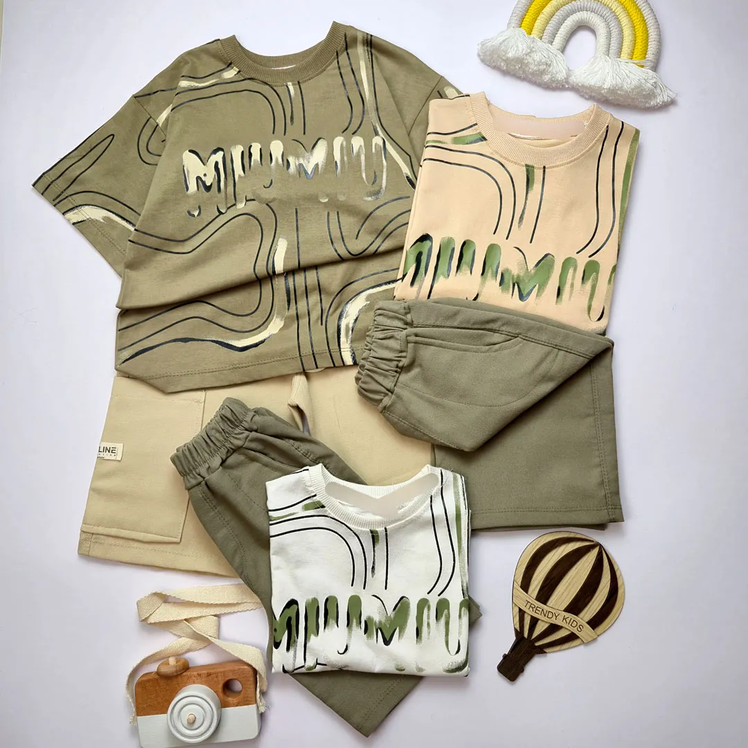 تیشرت شلوارک پسر miu miu