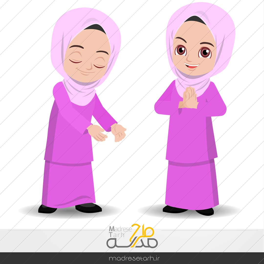 وکتور لایه باز دختر