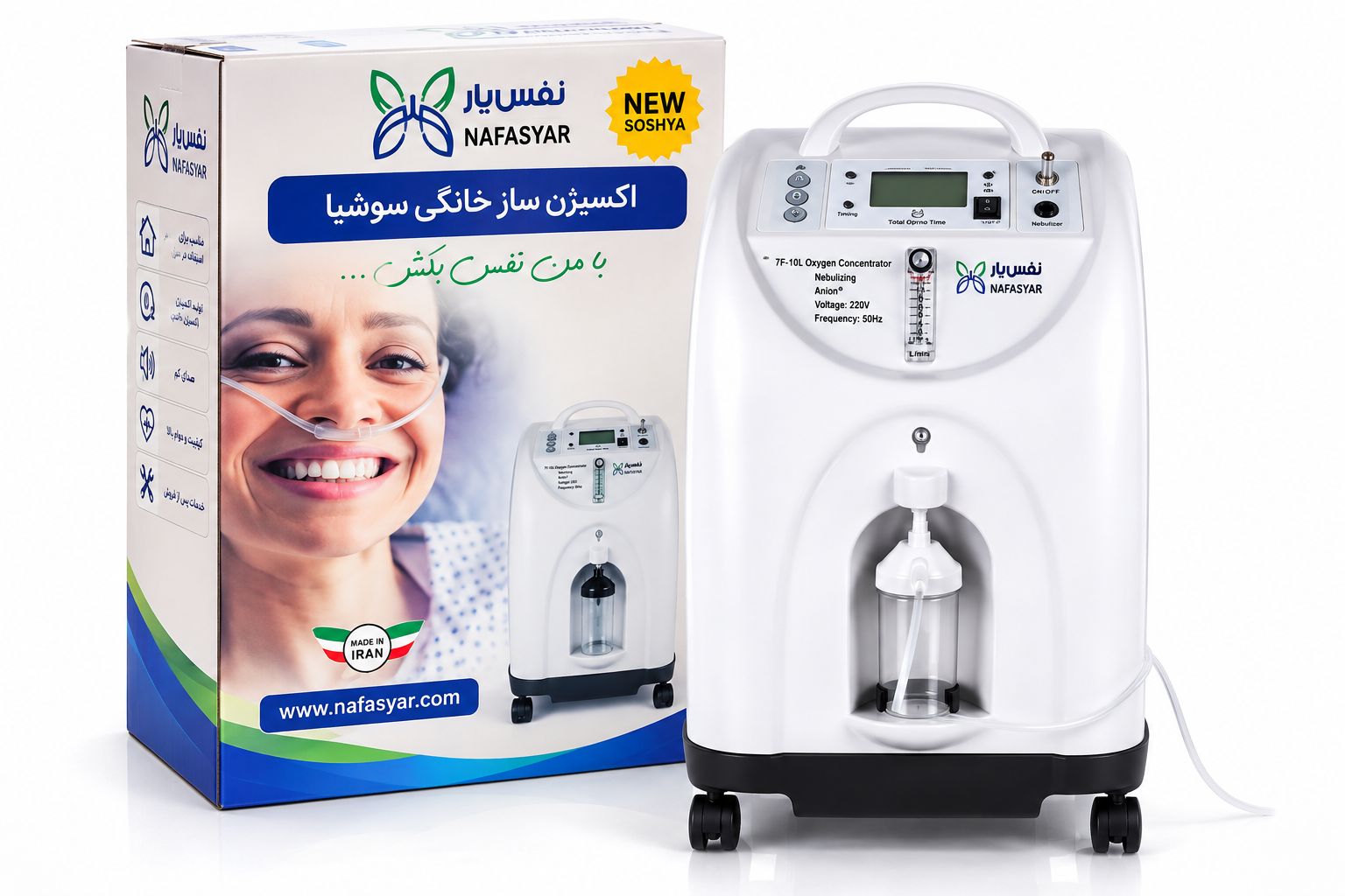 اکسیژن ساز 10 لیتری سوشیا Soshya مدل SA10 نفس یار