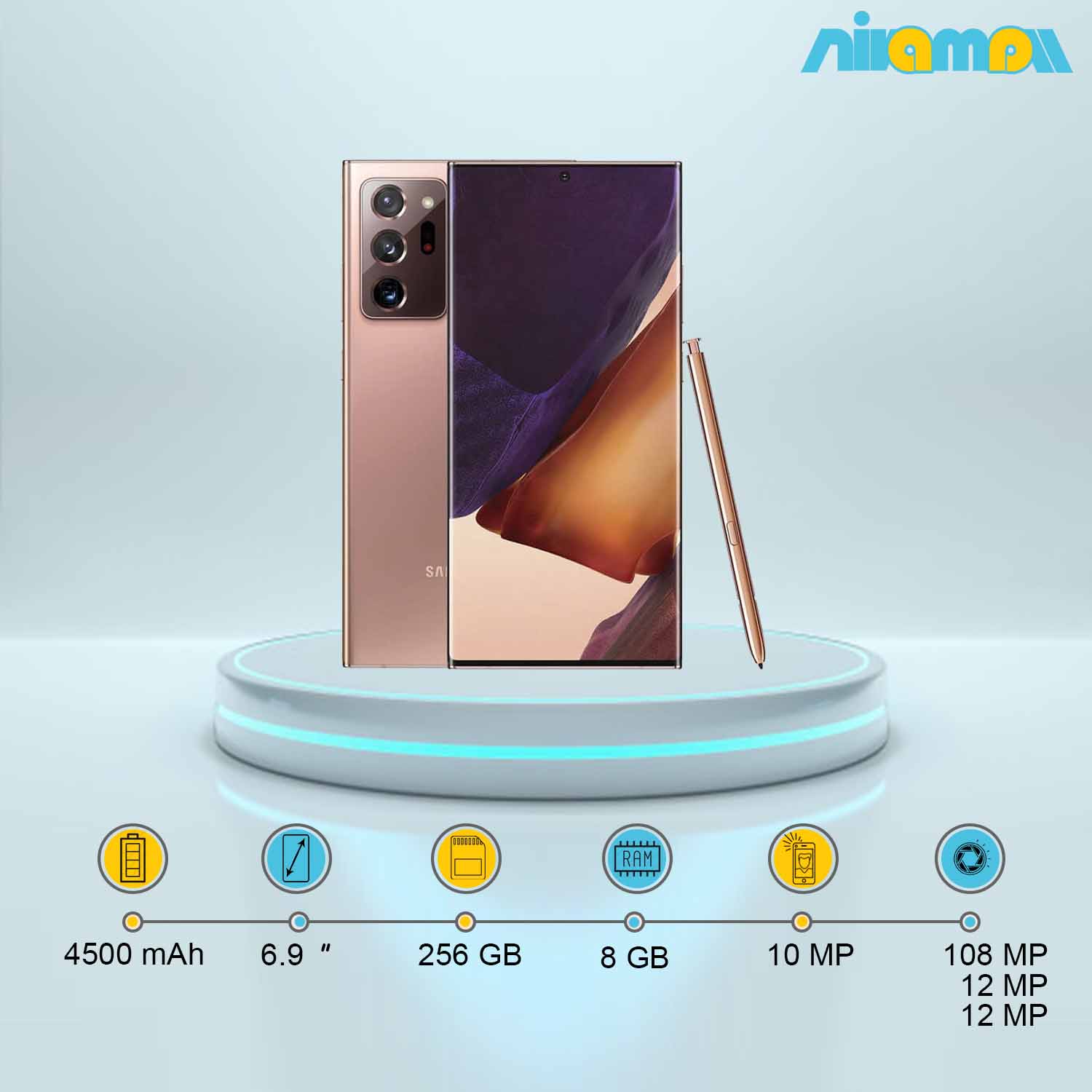 گوشی موبایل سامسونگ مدل Galaxy Note20 Ultra دو سیم کارت ظرفیت 256 گیگابایت و رم8 گیگابایت