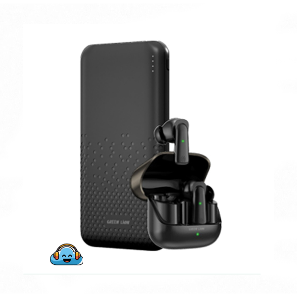 پاوربانک و هدفون بی‌سیم بلوتوثی گرین لاین  Green Lion Rome Powerbank &amp; TWS Earbuds