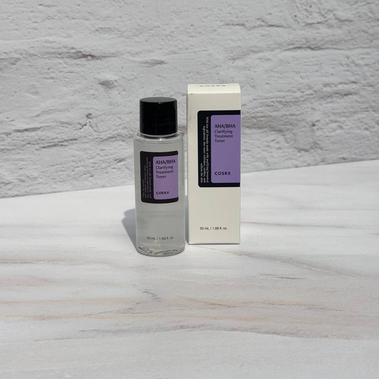 تونر لایه بردار درمانی آبرسان و شفاف کننده AHA-BHA کوزارکس 50 میل COSRX AHA-BHA Clarifying Treatment Toner