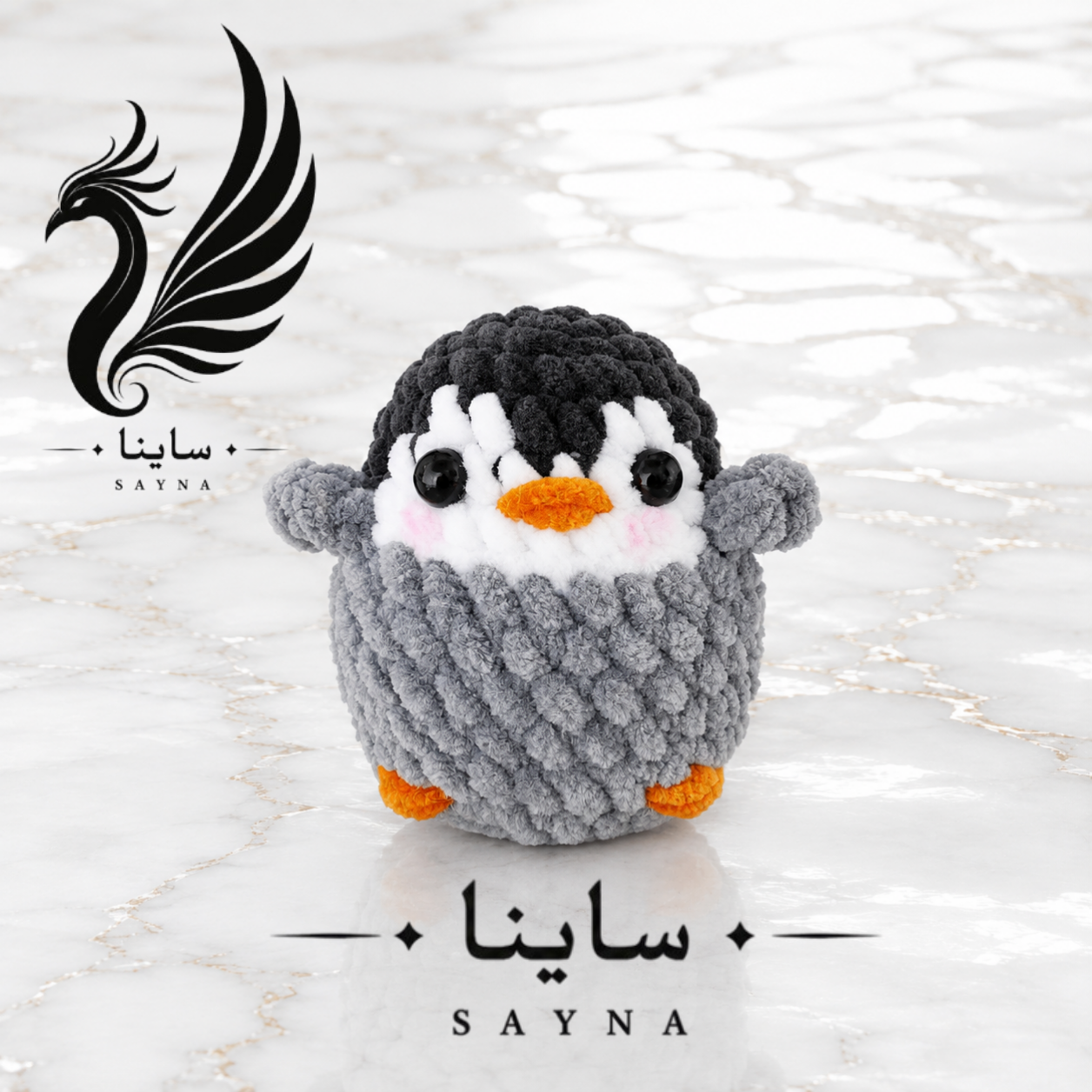 آویز پنگوئن مخملی