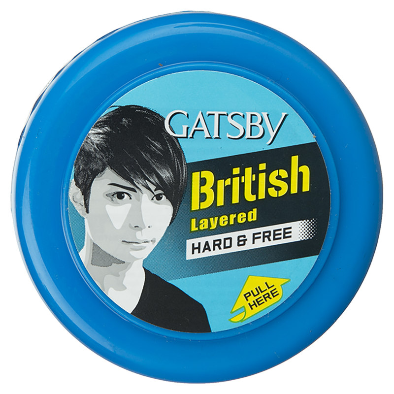 واکس مو گتسبی آبی | GATSBY مدل British حجم 75 گرم