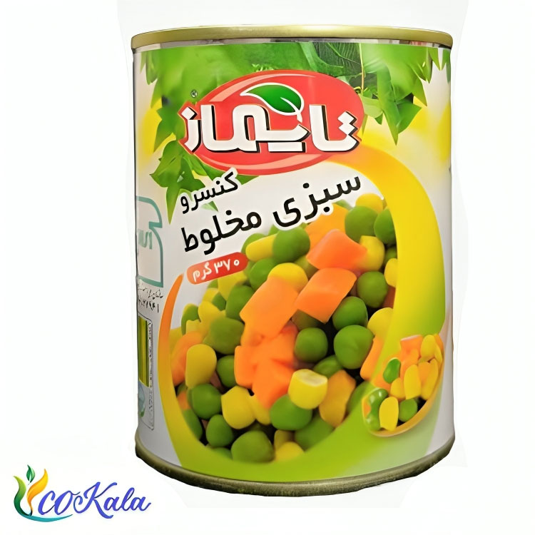کنسرو سبزی مخلوط تایماز