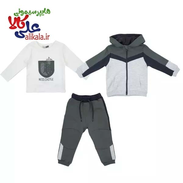 ست 3 تکه سوئیشرت و شلوار ایندیگو ۲۹۶۱۶۱