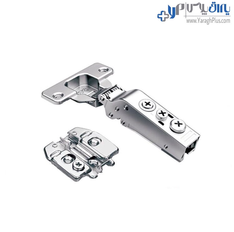 لولا آرام بند کابینت درب 10 میلیمتر روکار کلیپسی 105 درجه با پایه 3D فانتونی A064