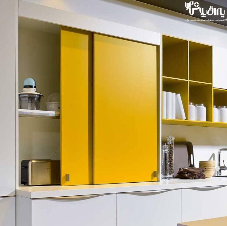 مکانیزم درب ریلی تاپ لاین توکار دو درب فانتونی C701