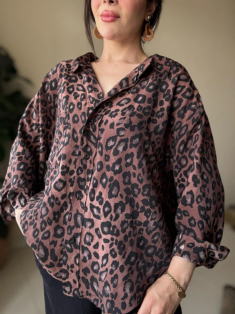 شومیز پلنگی ترک