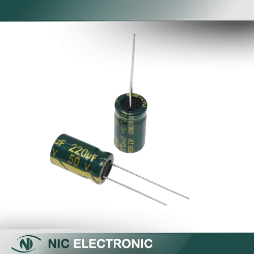 خازن الکترولیتی 220UF/50V-10X13-105C-GREEN