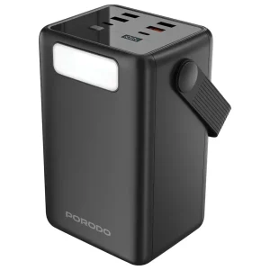 پاور بانک پرودو مدل Porodo Lara 80000mAh Power Bank with Integrated Cables &amp; Flashlight