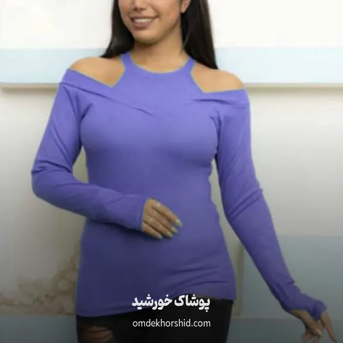 بلوز یقه دلبر فینگر دار
