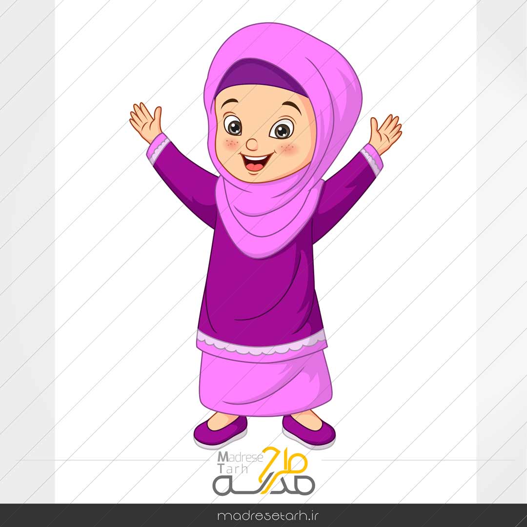 المان لایه باز دانش آموز دختر محجبه