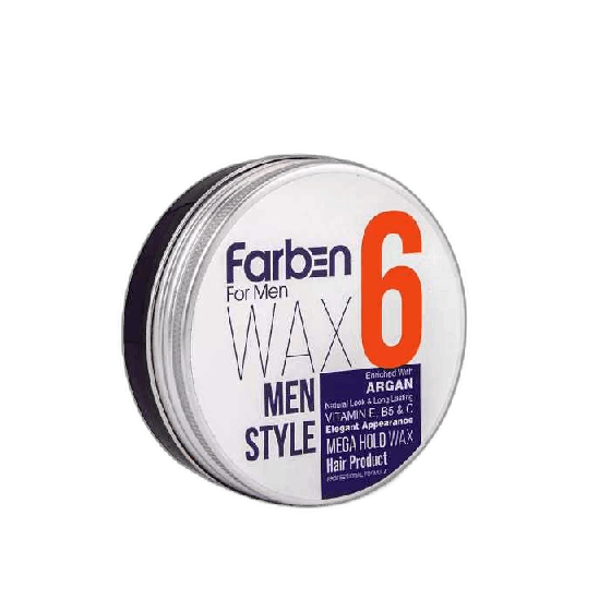 واکس مو فاربن شماره 6 Farben Hair Wax For Men حجم 150 میلی‌لیتر
