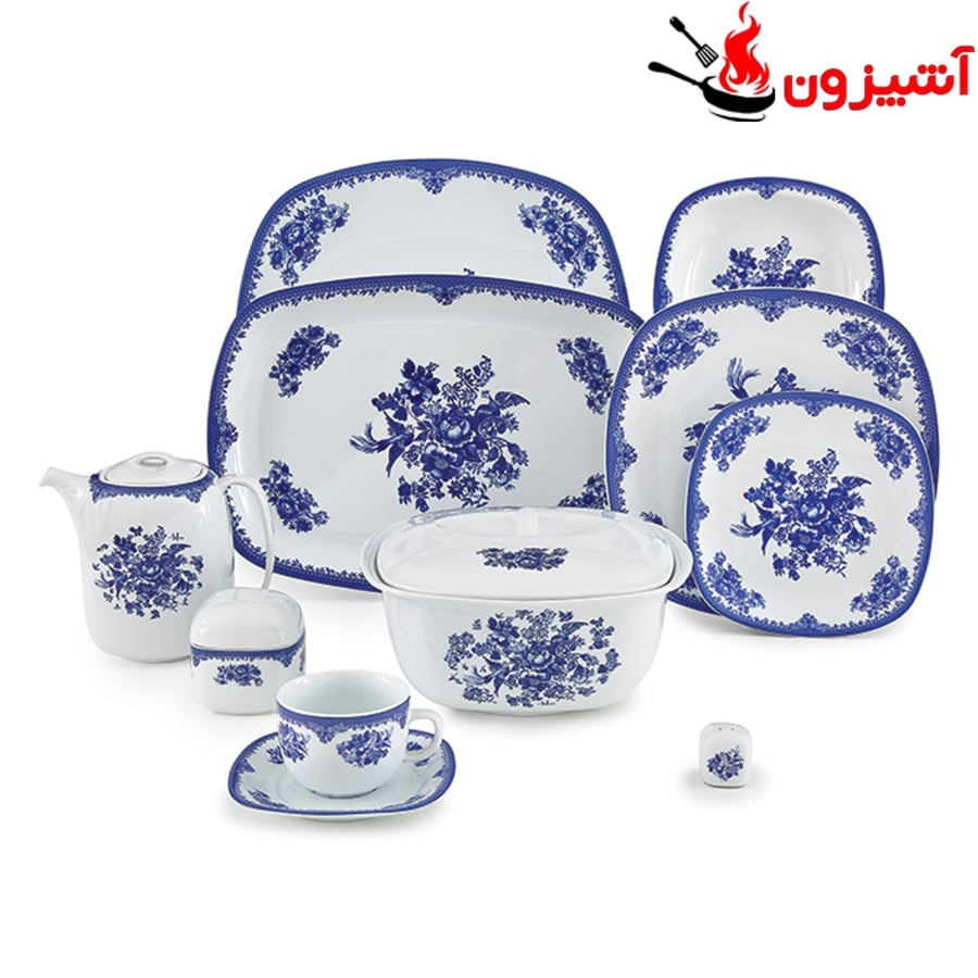 سرویس 98 پارچه 12 نفره طرح فلورانس