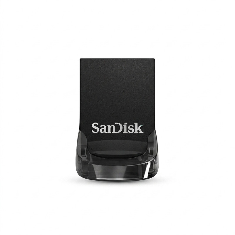 فلش مموری سن دیسک Ultra Fit CZ430 ظرفیت 256 گیگابایت، رابط USB 3.1 با سرعت خواندن 130 مگابایت بر ثانیه، طراحی فوق کوچک، نرم‌افزار امنیتی SanDisk SecureAccess و بازیابی فایل RESCUEPRO Deluxe، مناسب ضبط خودرو و تلویزیون - مشکی