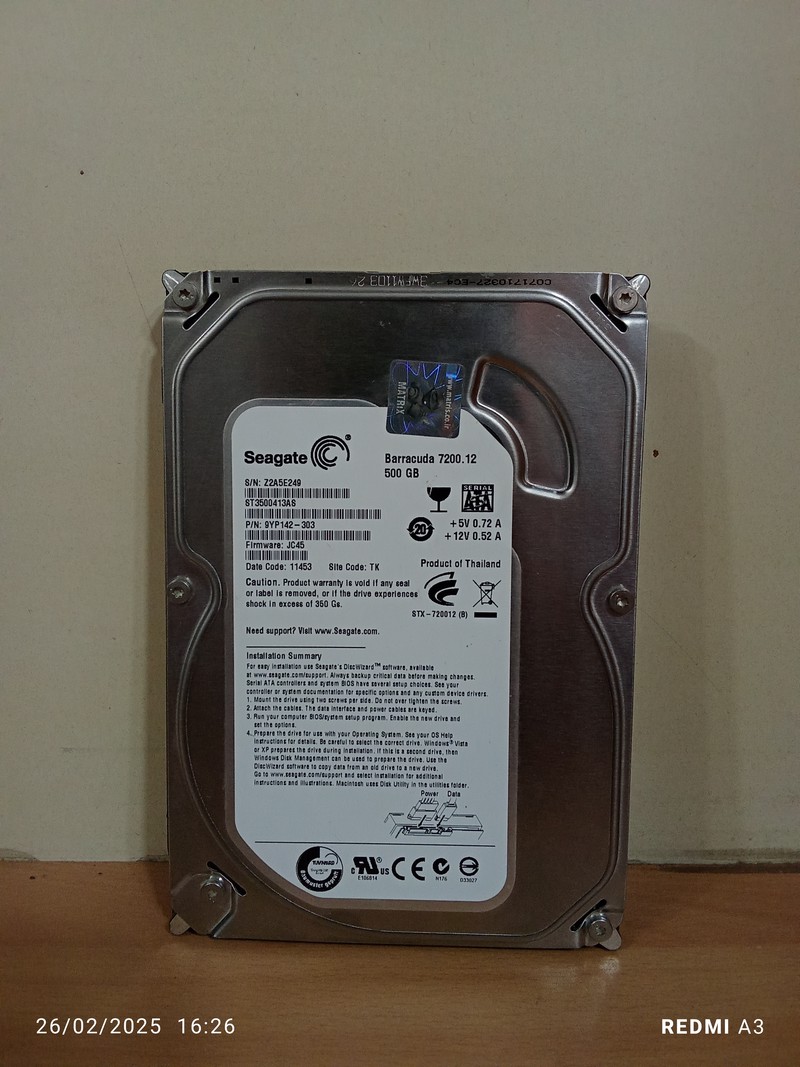 هارد 500 گیگ SEAGATE- استوک - کدHD-T-49